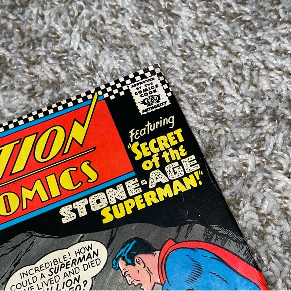 VINTAGE 1967 ACTION COMICS DC Comics Stone-Age Superman Silver Age Comic #350 - Picture 3 of 10
